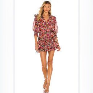Misa Los Angeles Sz XS Lillian Mini Dress in Lorena Floral